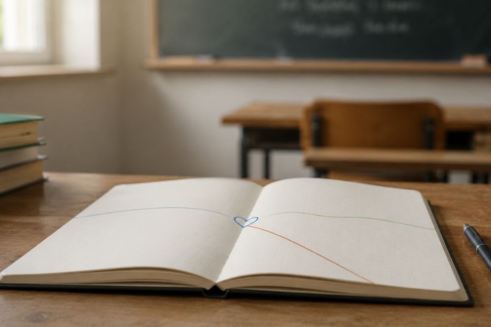 quaderno bianco da poter scrivere, utile anche per redigere il PDP